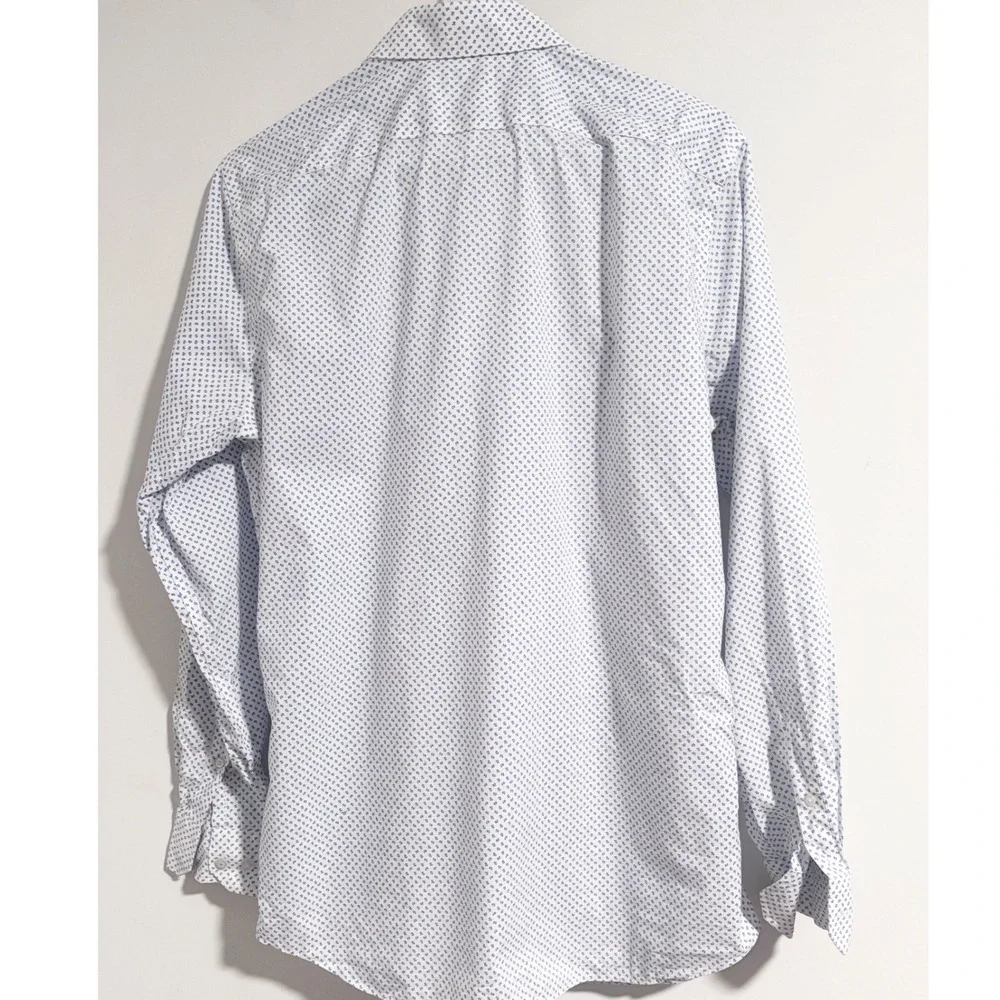 Banana Republic Grant Slim Fit Non-Iron Stretch Micro Floral Shirt L